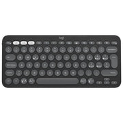 Logitech K380S Pebble Keys 2 Tastiera Wireless Bluetooth QWERTY Italiano Multi-Device Silenziosa colore Grafite