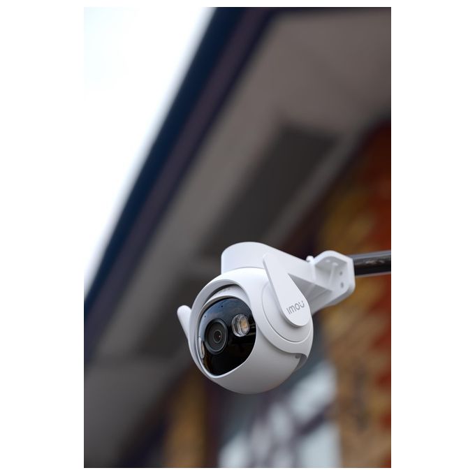 Imou IPC-GS7EP-3M0WE-IMOU Cruiser 2 Telecamera IP PTZ da Esterno 2K 3MP Wi-Fi 6 Visione Notturna Full Color IP66 colore Bianco
