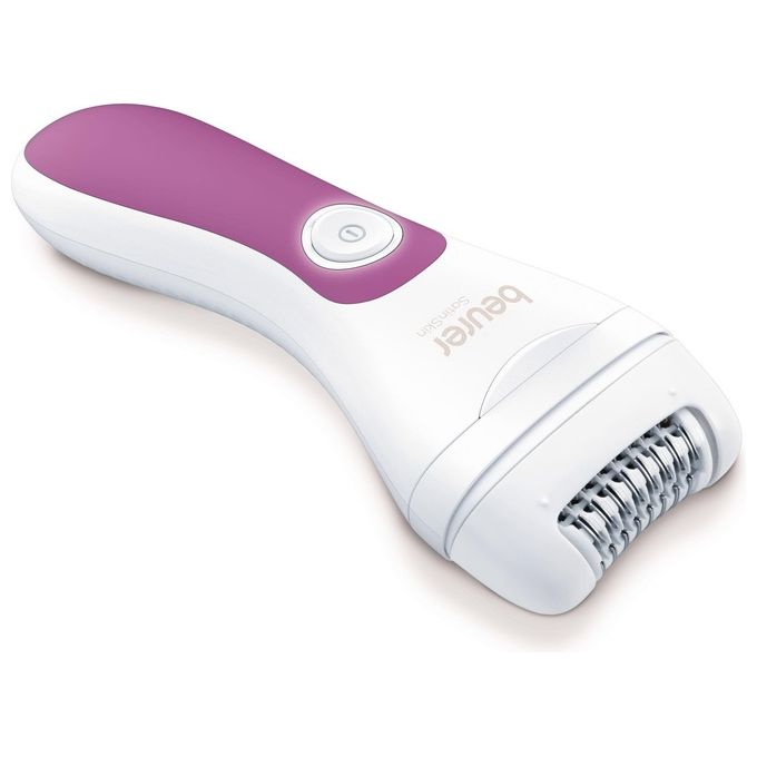 Beurer 57614 Epilatore HL 76 2 in 1 Wet and Dry con 42 pinzette e 2 velocita' colore Bianco Rosa