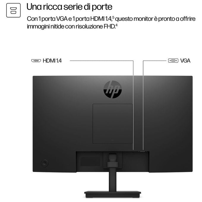 HP 9U5C1AA#ABB Serie 3 Pro Monitor 23'' FHD 1920x1080 Pixel 100 Hz 5 ms Nero