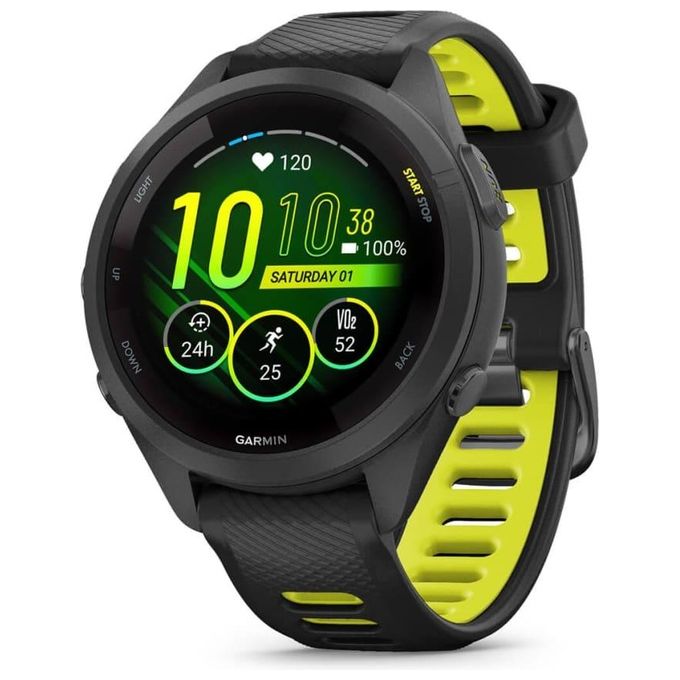 Garmin Forerunner 265S 42mm 1.1'' Amoled GPS Sport Salute Notifiche Nero - Giallo