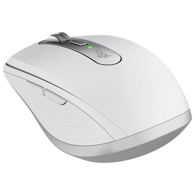 Logitech 910-006930 MX Anywhere 3S Mouse Wireless 8000 DPI Clic Silenzioso Supporto Multi-Dispositivo USB Type-C Ricaricabile Batteria Integrata colore Grigio