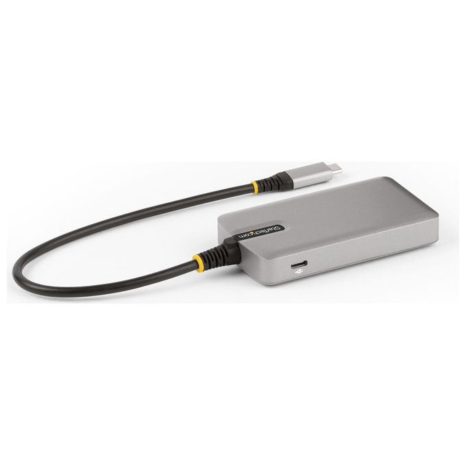 StarTech.com HB31C3A1CDPPD3 Hub USB-C 4 porte 3x USB-A 1x USB-C DP Alt Mode 4K 60Hz 100W PD USB 3.2 10Gbps colore Argento