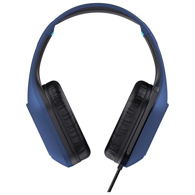 Trust GXT 415B Zirox Cuffie Gaming Over-Ear Cablate Driver 50 mm Microfono Pieghevole Jack 3,5 mm colore Blu