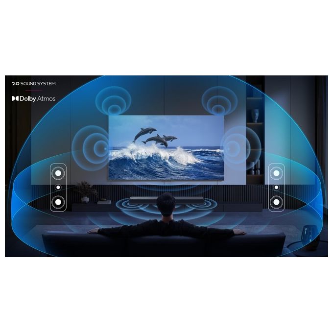 TCL S45HE Soundbar 2.0 Canali 100W Dolby Atmos HDMI eARC Bluetooth 5.2 colore Titanio