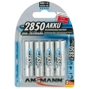 Ansmann 1x4 Batterie Aa Ricaricabili Nimh Mignon 2850 Mah