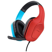 Trust GXT 416S Zirox Auricolare Cablato a Padiglione da Gaming Nero-Ciano-Rosso