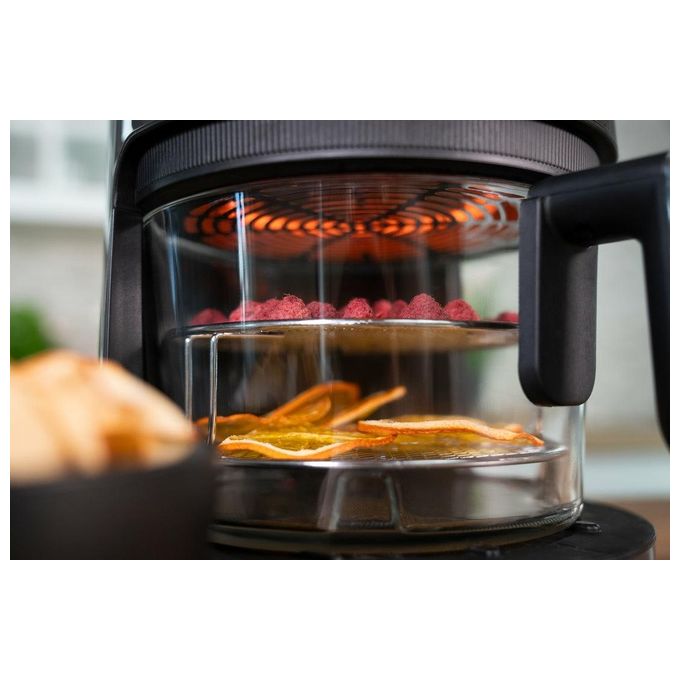 Unold 58695 Friggitrice ad aria 3,5 L 1200 W 10 programmi Display digitale colore Nero