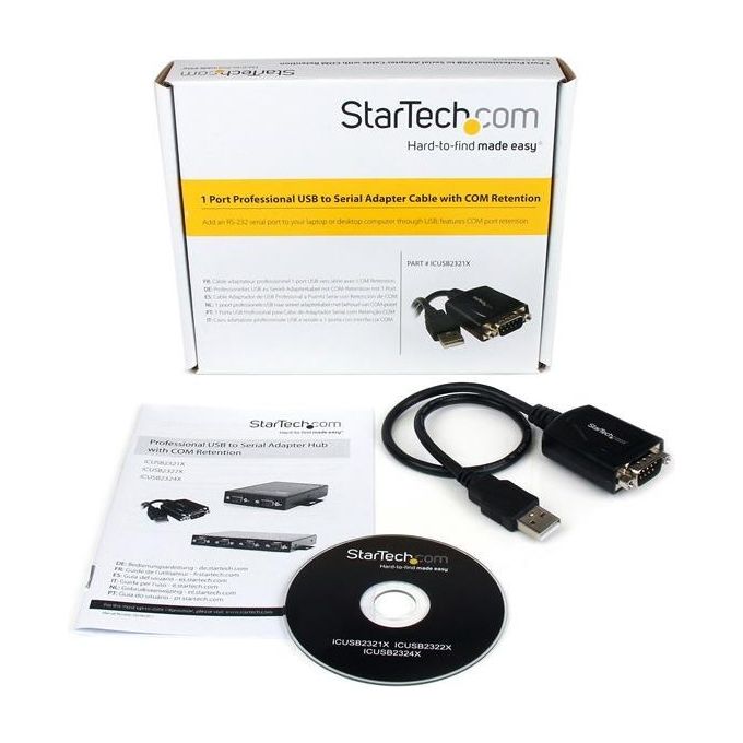 StarTech.com Cavo Adattatore Usb 2.0 A 1 Porta Seriale