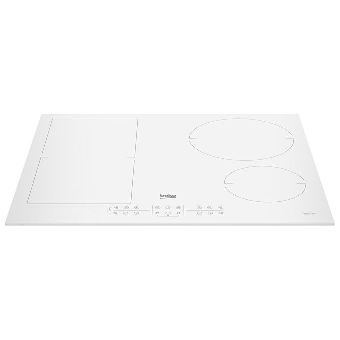 Beko 01302909 HII64200FMTW Piano cottura a Induzione 60 cm 4 Zone con Sezione IndyFlex colore Bianco