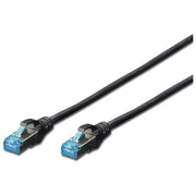 Digitus Cavo di Rete Schermato Sf-Utp in Rame Cat. 5e Colore Nero 5mt