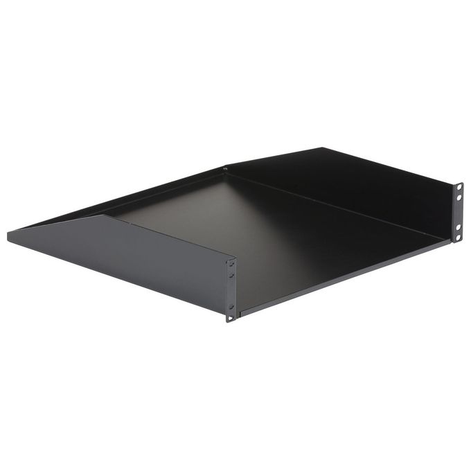 StarTech Scaffale cantilever per montaggio a rack 2U - Robusto ripiano per armadio server rack fisso - 56 kg