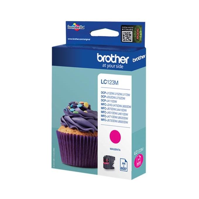 Brother Magenta Lc-123m 600 Pagine Blister