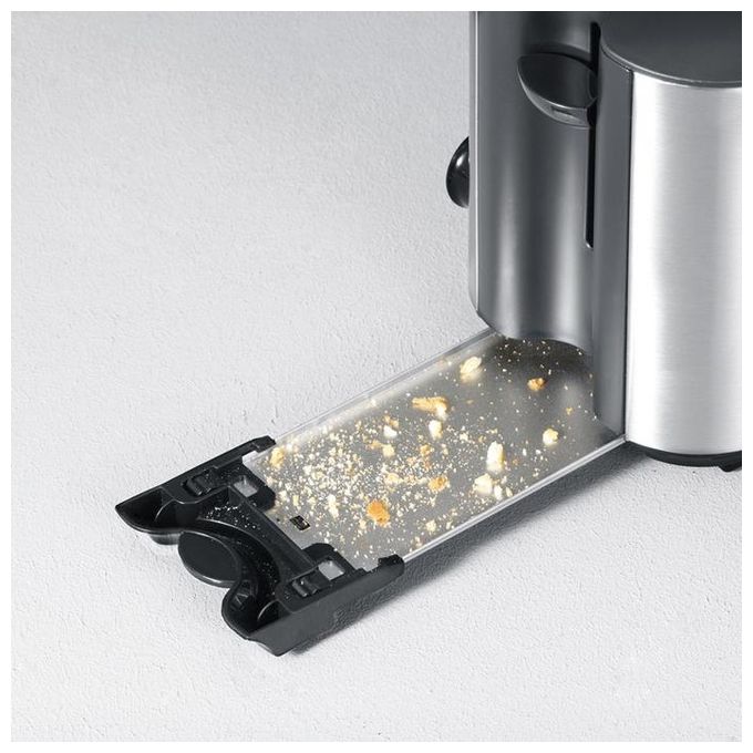 Severin AT 2509 Tostapane 4 fette Maxi 1400W Griglia Acciaio inossidabile Nero-argento opaco