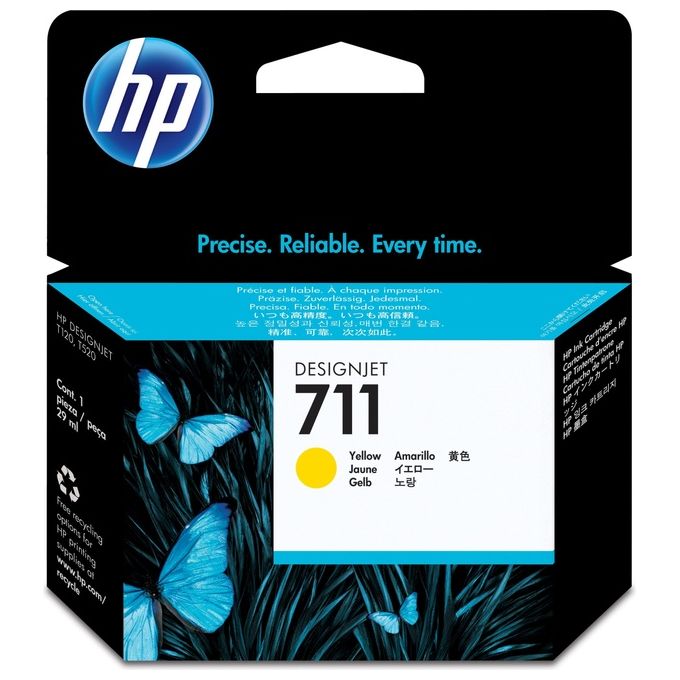 Hp Cartuccia Ink 711 Da 29 Ml Giallo