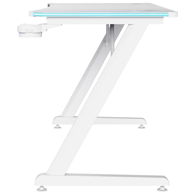Trust GXT 709W LUMINUS Scrivania Gaming Bianco