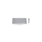 Atlantis Tastiera + mouse Usb Minitastiera 78 Ultra Slim Usb Mouse Ottico