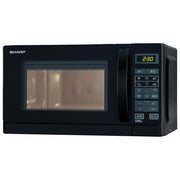 Sharp R-642BKW Forno a Microonde con Grill Capacita' 20 Litri Potenza 800 W 6 Programmi Display Digitale Nero