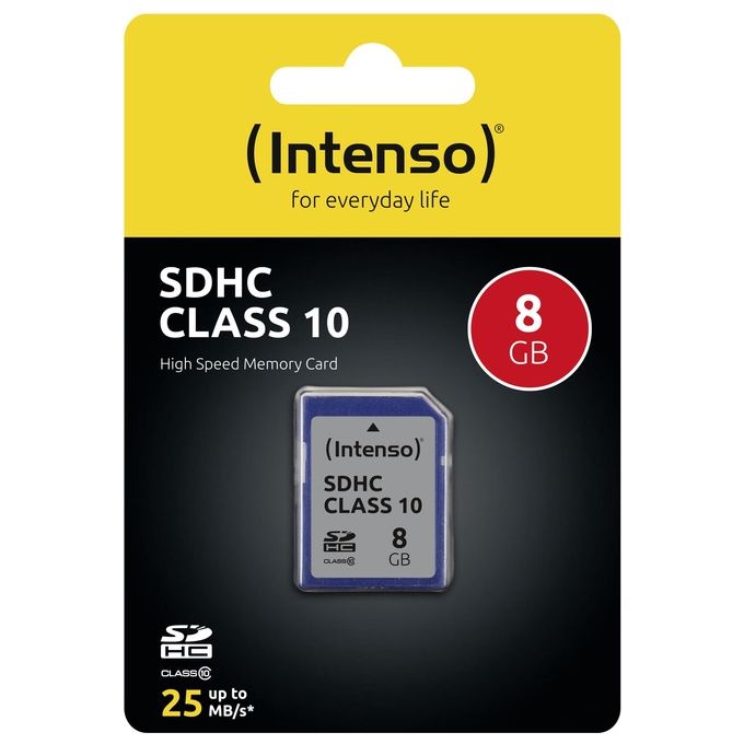 Intenso 3411460 Memoria Flash 8Gb SDHC Classe 10