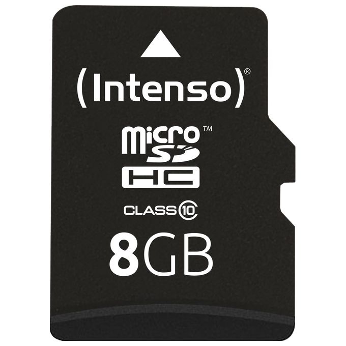 Intenso Memory card 8Gb con Adattatore