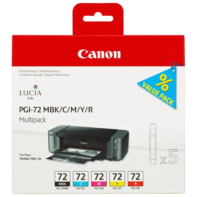 Canon Multipack Pgi-72 Mbk-c-m-y-r
