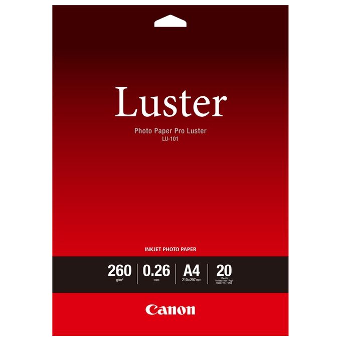Canon Carta Photo Luster A4 20 Fg Lu-101