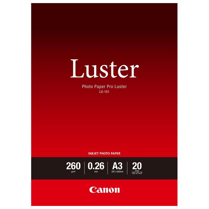 Canon Photo Paper Luster Lu-101 A3 20fg
