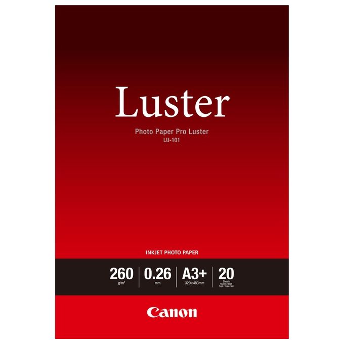Canon Carta Photo Luster A3+ 20 Fg Lu-101