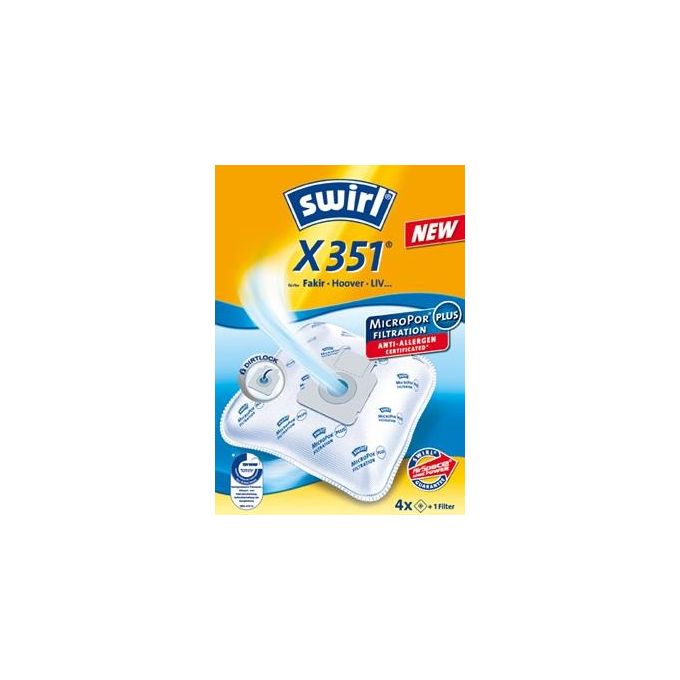 Swirl X 351 MP Plus AirSpace Sacchetti per Aspirapolvere