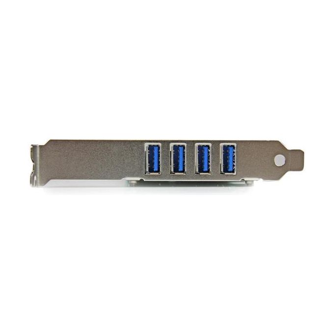 StarTech.com Adattatore scheda controller PCI Express PCIe SuperSpeed USB 3.0 (5Gbps) a 4 porte con UASP Alimentazione SATA (PEXUSB3S4V) 4 Ext