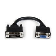 StarTech Adattatore cavo DVI a VGA da 20 cm - DVI-I maschio a VGA femmina