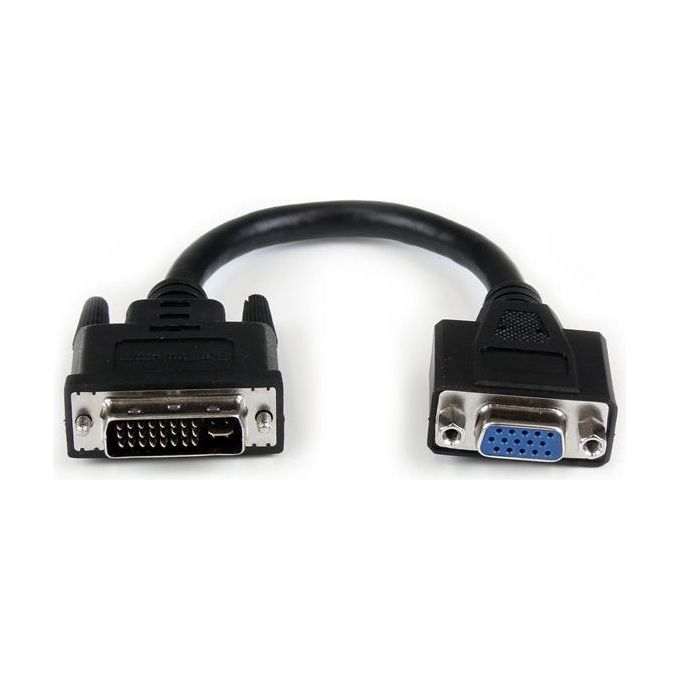 StarTech Adattatore cavo DVI a VGA da 20 cm - DVI-I maschio a VGA femmina