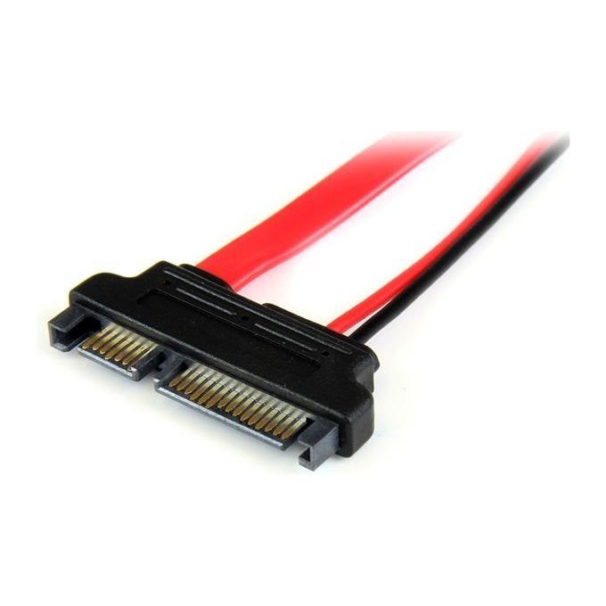 StarTech Adattatore slimline SATA a SATA con alimentazione 15 cm - F-M