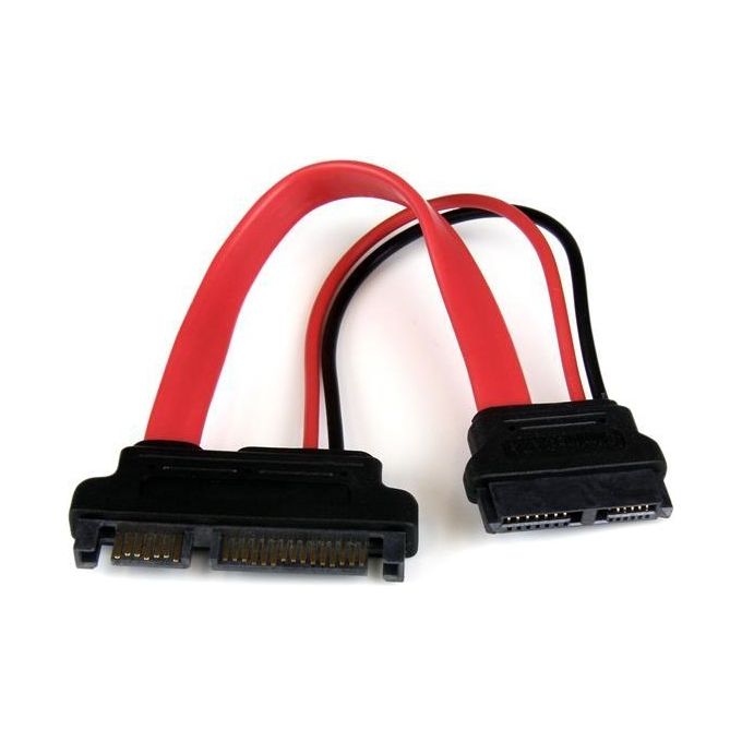 StarTech Adattatore slimline SATA a SATA con alimentazione 15 cm - F-M