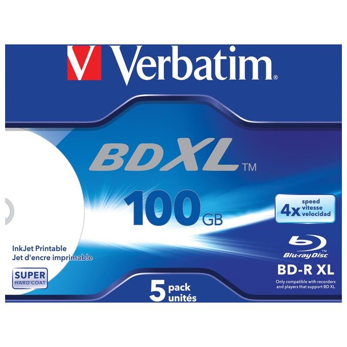 Verbatim BD-R JC Blu-ray 100GB confezione 5 pz