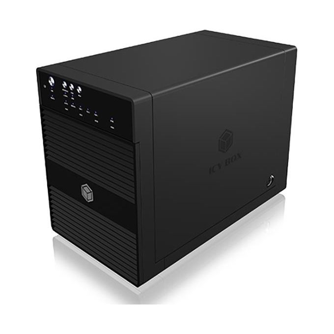Icy Box IB-3640SU3 Box 4-bay JBOD con USB 3.0 - eSATA Nero