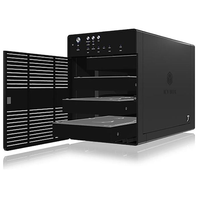 Icy Box IB-3640SU3 Box 4-bay JBOD con USB 3.0 - eSATA Nero
