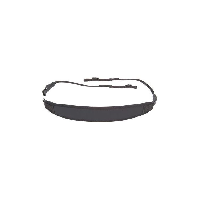 Op-Tech Strap System Classic Strap Tracolla per Fotocamera in Pelle-Neoprene-Nylon Nero