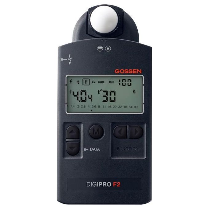Gossen 13591 Digipro F2 Esposimetro luce incidente e riflessa Flash LCD ISO 3200 colore Nero
