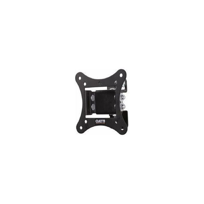 Ciatti ENMONO30 Staffa Supporto da Parete per TV 10'' 30'' VESA 75x75 100x100 mm Inclinabile 30 Kg colore Nero