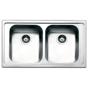 Apell LN862IBC Serie Linear Lavello semifilo  Acciaio Inox da Incasso 2 Vasche 86x50cm