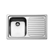 Apell RO791IRBC Lavello Acciaio inox da Incasso  Gocciolatoio a Destra 1 Vasca 79x50cm
