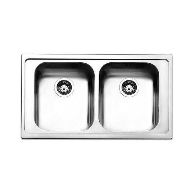Apell VE862IAC Lavello Acciaio inox Antigraffio da Incasso 2 Vasche 86×50cm