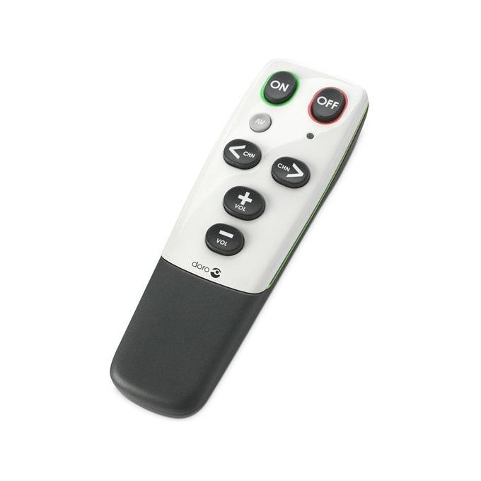 Doro 380034 HandleEasy 321rc Telecomando Universale 7 Tasti Programmabili IR Wireless colore Nero