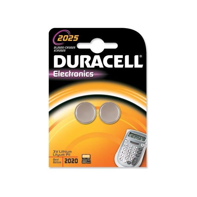 Duracell Pasticca 2025 Litio 3V Blister 2 Pezzi