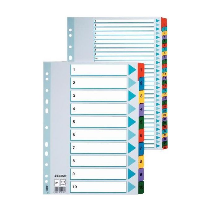 Esselte Cf10 Rubrica Mylar A-z F.to A4 Colo