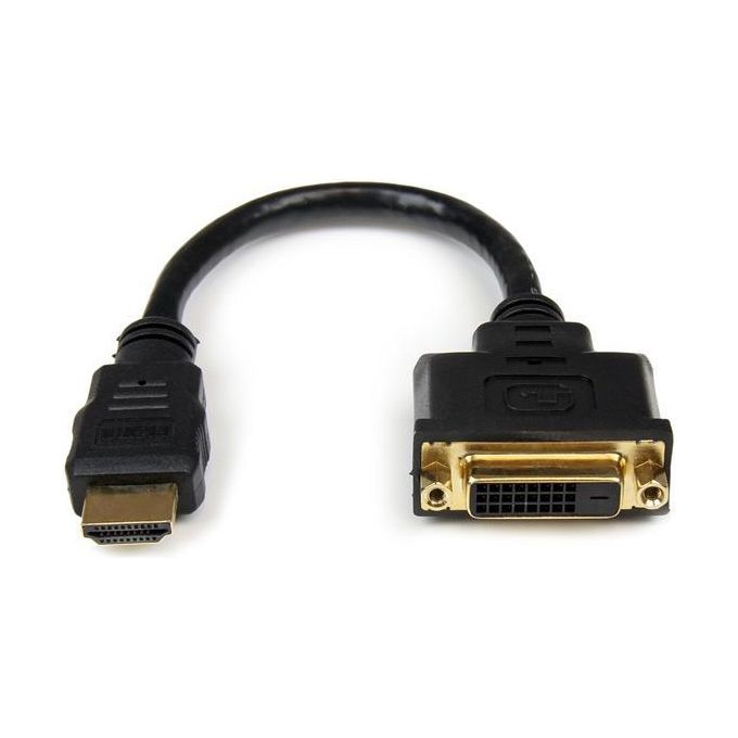 StarTech Adattatore cavo video HDMI a DVI-D da 20 cm - HDMI maschio a DVI femmina