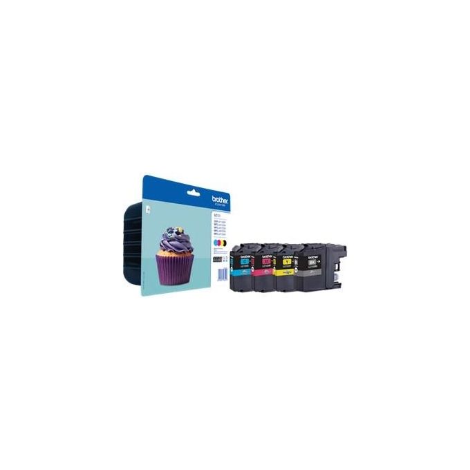 Brother  Cartucca Ink-jet Lc123 Valbp KIT_ 4 Cart Per Multifunzione-j4410dw-j4510dw-j4610dw-j4710dw-dcp-j4110dw