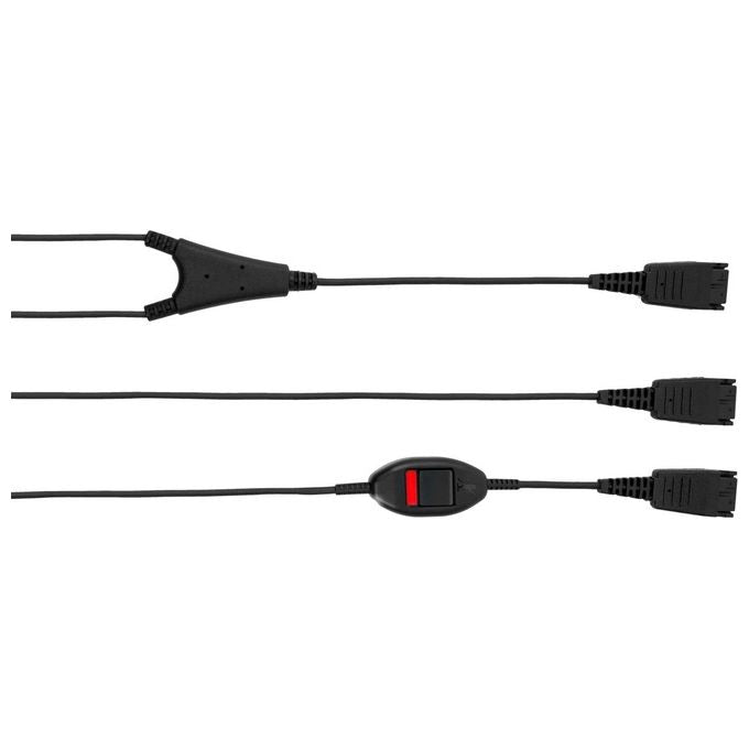 Jabra Supervisor Y-Cord Ripartitore Cuffia con Disconnessione Rapida per Applicazioni VoIP e Networking