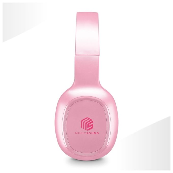 Cellular Line Music Sound Cuffie con Microfono Bluetooth Rosa